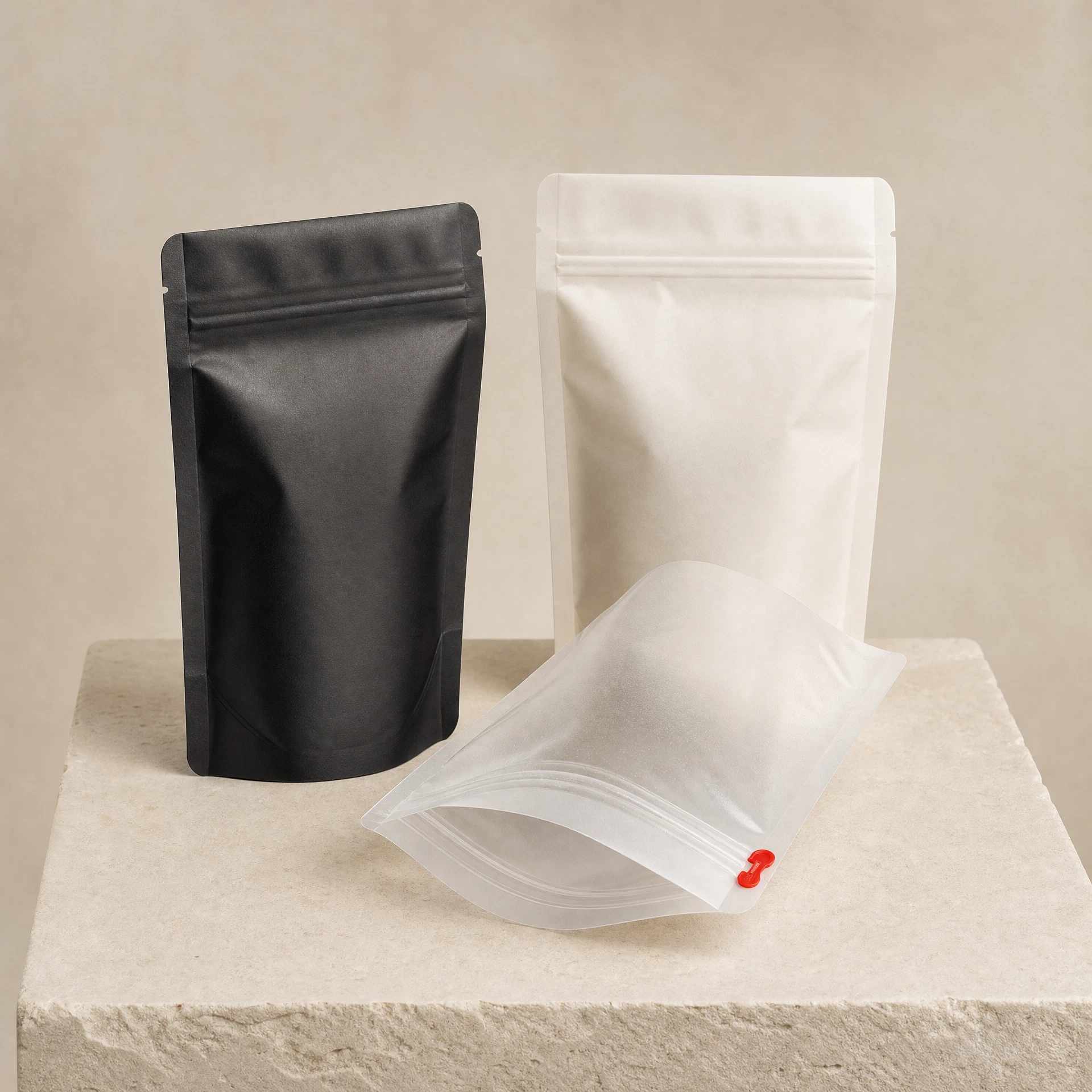 Sachets stand-up avec zip